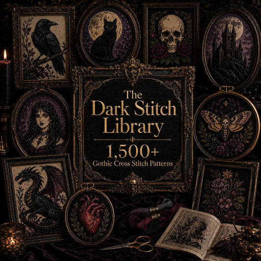 1,500+ Dark Gothic Cross Stitch Patterns
